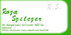 roza szilczer business card